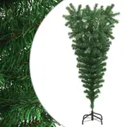 Upside-down Artificial Christmas Tree with Stand Green 120 cm vidaXL