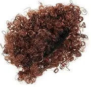 CTIRCHIU Short Curly Wig Synthetic Hair Wig Women Hair Wig for Disco Party Cosplay Halloween Costume Themed Events Realistic Curly Wig Brown