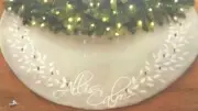 Tree Skirt All is Calm 48" Jaclyn Smith Radiance Christmas Collection New