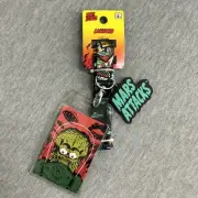 Mars Attacks Alien Lanyard ID Holder with Rubber Charm Brand New