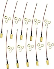 10Pcs RG-178 RF U.FL IPEX IPX Mini PCI to SMA Female Pigtail Antenna Cable 4" Length
