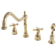 Kingston Brass KB179.BEXBS Essex 1.8 GPM Widespread Kitchen - Brass