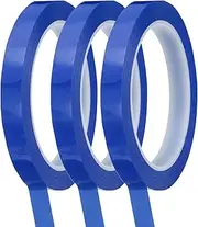 uxcell Whiteboard Tape 12mm Self Adhesive Graphic Chart Line Tape 66 Meters Grid Marking Stickers for Pinstripe Dry Erase Board Scrapbooking DIY Art Crafts, Blue, Pack of 3