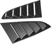 Car Body Trim Vents Compatible for 15-22 Ford Mustang Tuning Side Air Intake Vents Louvres Special Exterior Sticker Bright Black