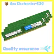 Crucial 128GB (4x 32GB) DDR4 2666MHz Unbuffered DIMM PC4-21300 Desktop Memory