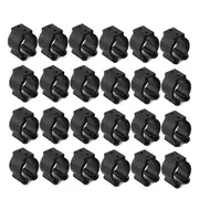 24 Pack Wall Mounted Fishing Rod Storage Clips Clamps Holder Billiard Cue Organizer, Fishing Pole Holder Storage Rack black