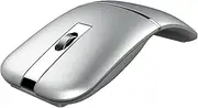 Bluetooth Wireless Arc Travel Mouse, Dual Model (2.4G+BT5.1) Rotating Foldable Mouse for Microsoft, Rechargeable Slim Portable Mice for Laptop, Notebook, PC, MacBook, Chromebook, Lenovo