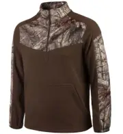 Men’s Anti-Pill Fleece 1/4 Zip Pull-Over for Hunting