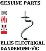 KENWOOD KMix S/Steel Dough Hook for KMX754, KMX754WH, KMX754RD KMX754BK KW716718
