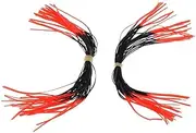 SGerste 2pcs Archery Bow String Silencer Bowstring Whiskers Pink,Red+Black