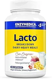 Enzymedica Lacto Complete Dairy Digestion (Vegan & Kosher, 30 Capsules)