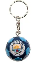 Manchester City FC Football Keyring