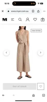Polka Dot Jumpsuit, David Lawrence. Size 10, As New