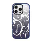 iPhone 16 Pro Impact Case MagSafe Compatible Liney Ladies White I