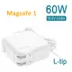 充電器 適用於 蘋果 Apple 電腦/筆電 變壓器 Magsafe 1【60W】16.5V 3.65A 正方型