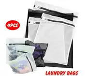 Set Of 4 Mesh Washing Bag Pack Laundry Bags Lingerie Delicate clothes Wash -Bags