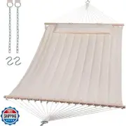 SUNCREAT Double Hammock for 2 Person, Extra Large Outdoor Portable Hammock wi