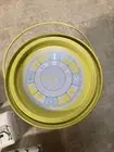 Beekman 1802 Goat Soap Pail Tin Yellow Clock Digits With 3-3.5 Oz Bars
