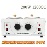 Double Heater Pot 220VElectric Melter Machine Wax Warmer For Hair Removal Beauty