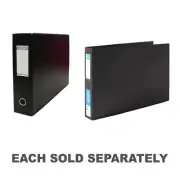 Bantex A3 Oblong insert Binder Lower Spine Reinforced Lower Edge 38mm Black