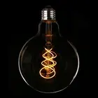 2 x 4W LED G95 XO Shaped E27 Edison Bulb Globes 2200K 8 Light Dimmable
