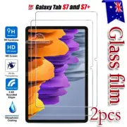 2X For Samsung Galaxy Tab S7 FE S7+ Plus 12.4" Tempered Glass Screen Protector