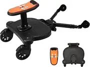 Universal Stroller Board 2-in-1 Buggy Board with Detachable Seat Standing Board, Rider Stroller Glider Board Suitable for Most Brands of Strollers, Holds Children Up to 55lbs