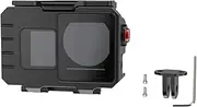 TEHAOUU Waterproof Case for Action5PRO/4/3 – 80m Deep-Sea Diving Housing, Quick Release, Aluminum Alloy, HD Glass Lens, Cold Shoe Mount (2-Card Mount Base)