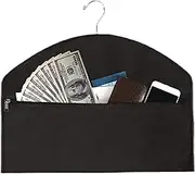Zipper Hidden Pocket Safe, Secret Document Fireproof Waterproof Holder Diversion Safe, Cash Hiding Pocket, Portable Valuables Storage Bag For Closet, Home