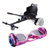 6.5" [Starry Purple] Hoverboard Scooter Self Balancing Electric Skateboard w/ HoverCart