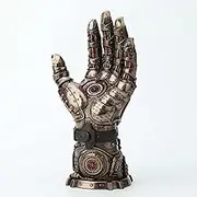 Veronese Design 10 Inch Steampunk Gauntlet of Goodwill Resin Sculpture Cold Cast Bronze Finish