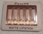 CmaaDU Matte Lipsticks Long-Lasting 5 Piece Set Bold & Defined Look Mauve/Berry