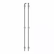 Spoke Laser J-Bend 258mm Black With Nipples Brass 525070049 SAPIM Bicycle