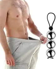 New Metal Ball Cock Ring OverHeavy(0.8lb) Weight Hanger Stretcher Erection Enlarger Extender Weight Stretcher Sex Toys for Men (3 Ball 18 oz 36mm)