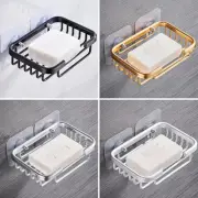 Rust Free Aluminum Soap Dish Holder with Suction Cup for Bathroom Shower