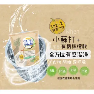 【加倍潔】洗衣槽去汙劑檸檬酸+小蘇打(300g)/包~優惠加價購-Holdmego