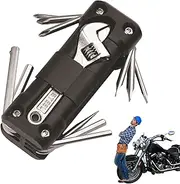 Repair Tool Kit, Portable Tool Combination Kit, Chain Cutting Tool, Foldable Motorcycle Screwdriver for Motorcycles Camping Bicycles Bikes