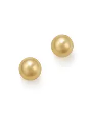14K Yellow Gold Ball Stud Earrings