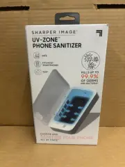Sharper Image UV-Zone Phone Sanitizer PST01106 Safe Fast