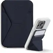 MOFT Snap-On Magnetic Phone Stand Magsafe Compatible Wallet for iPhone 14/13/12 Series with 3 Viewing Angles, Improved Magnetic Strength, Deep Blue