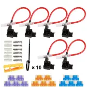Mini Blade Fuse Adapter Holder Flat Fuse Holder Add Wiring Power Extraction