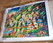Paint by Numbers Canvas *GX3048*. COLORFUL VILLAGE (CANVAS ONLY)