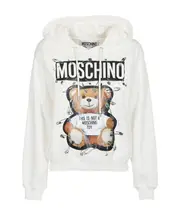 Paper clip bear hoodie IT40,IT38 White
