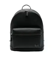 Michael Kors Edison Logo Plaque Backpack One size black
