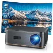 [1000 ANSI/Auto Focus] 4K Home Theater Projector with WiFi 6 and Bluetooth