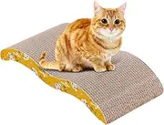 Mumoo Bear Cardboard Cat Scratcher Pad With Door Clips, Catnip Bed, Scratching Board - Furniture Protector
