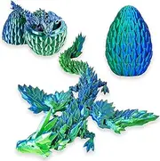 AHEJIOO Easter Surprise Egg Dragon Figures, Dragon Egg, 3D Dragon, Dragon Egg with Dragon, Printed Movable Dragon Toy, 3D Dragon in Egg, Dragon Egg, for Cars, Offices, Homes
