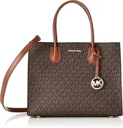 [Michael Kors] 35T2GM9S3B Mercer Women's Tote Bag, Brown, Braun, Free Size