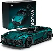 Nifeliz Valor Sports Car Building Set for Adults, 1:8 Scale Model Car to Build and Display, Home or Office Décor, Collectible Gift (3374PCS, NF10268)