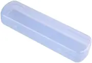 Toothbrush Travel Case, Toothbrush Case for Travel, Portable Brush Storage Box, Leak-proof Toothbrush Holder Container for Camping Planes, Travel, Washbasin, RV Road Trip, blue, Speicherbox, See